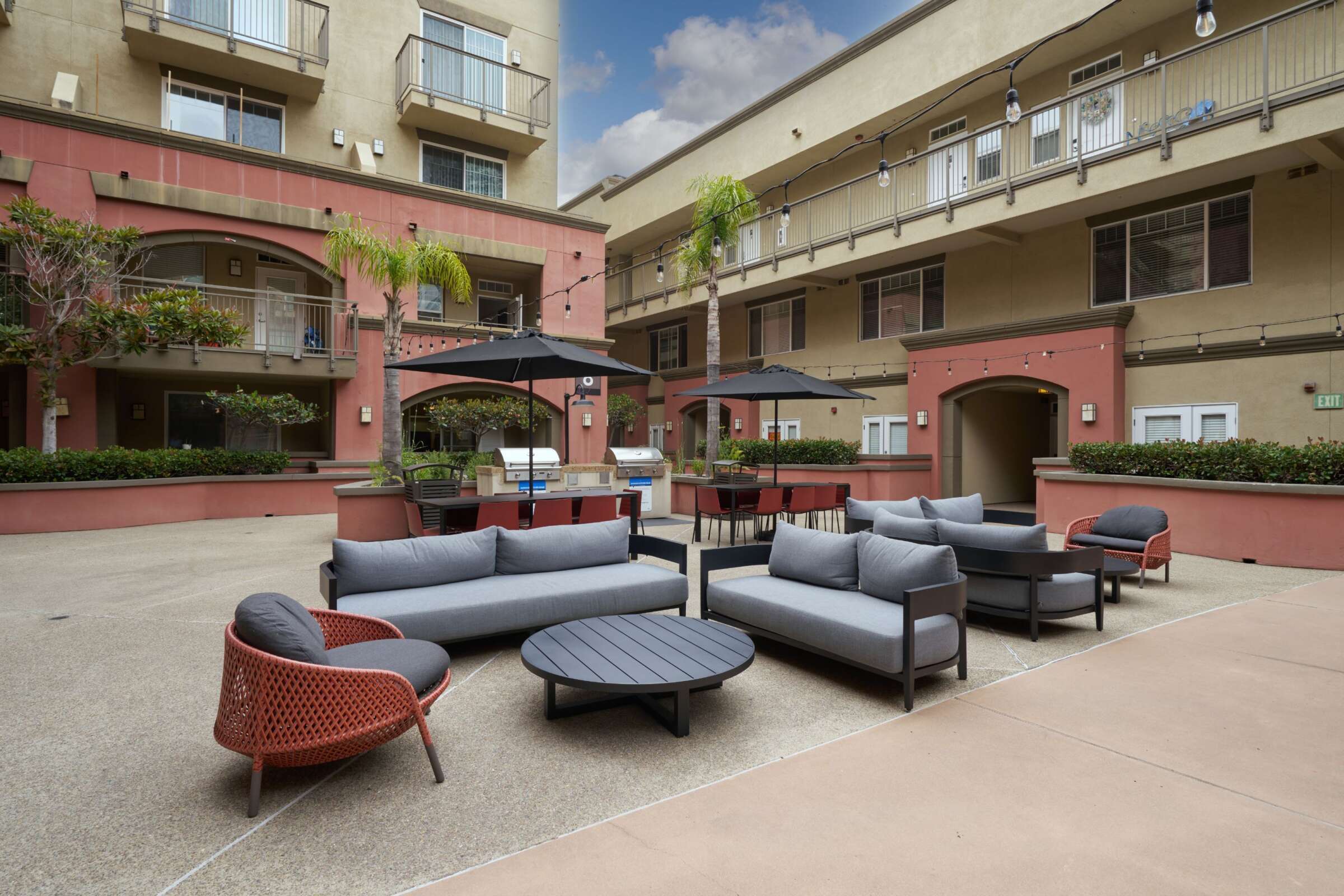 Gema apartments courtyard
